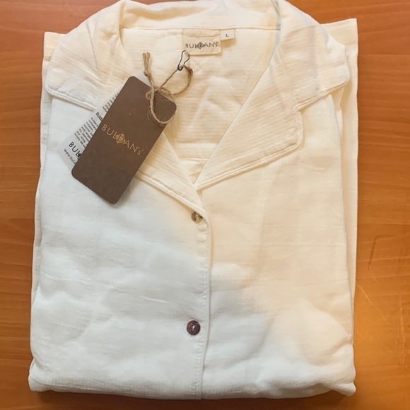 Cotton Breezy Pajamas Set, Off White Color - Picture 6 of 12